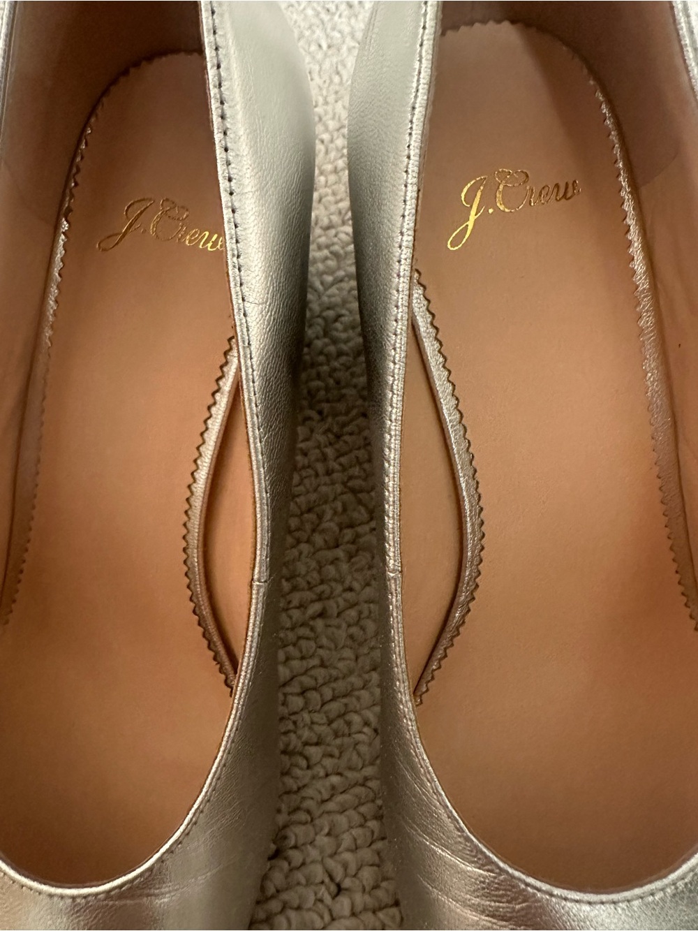 J. Crew Silver Block Heel Women's Pumps - Picture 5 of 8